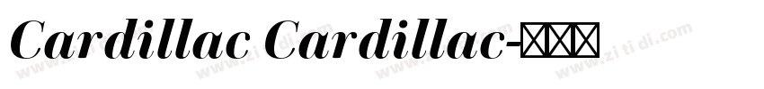 Cardillac Cardillac字体转换